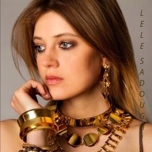 Lele Sadoughi Gold Arcade Cuff
